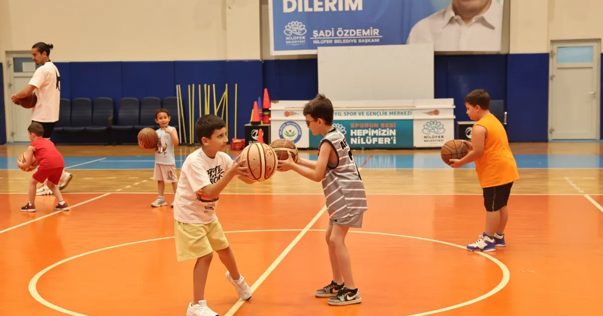 Bursa Nilüfer’de çocukların spor dolu yaz heyecanı