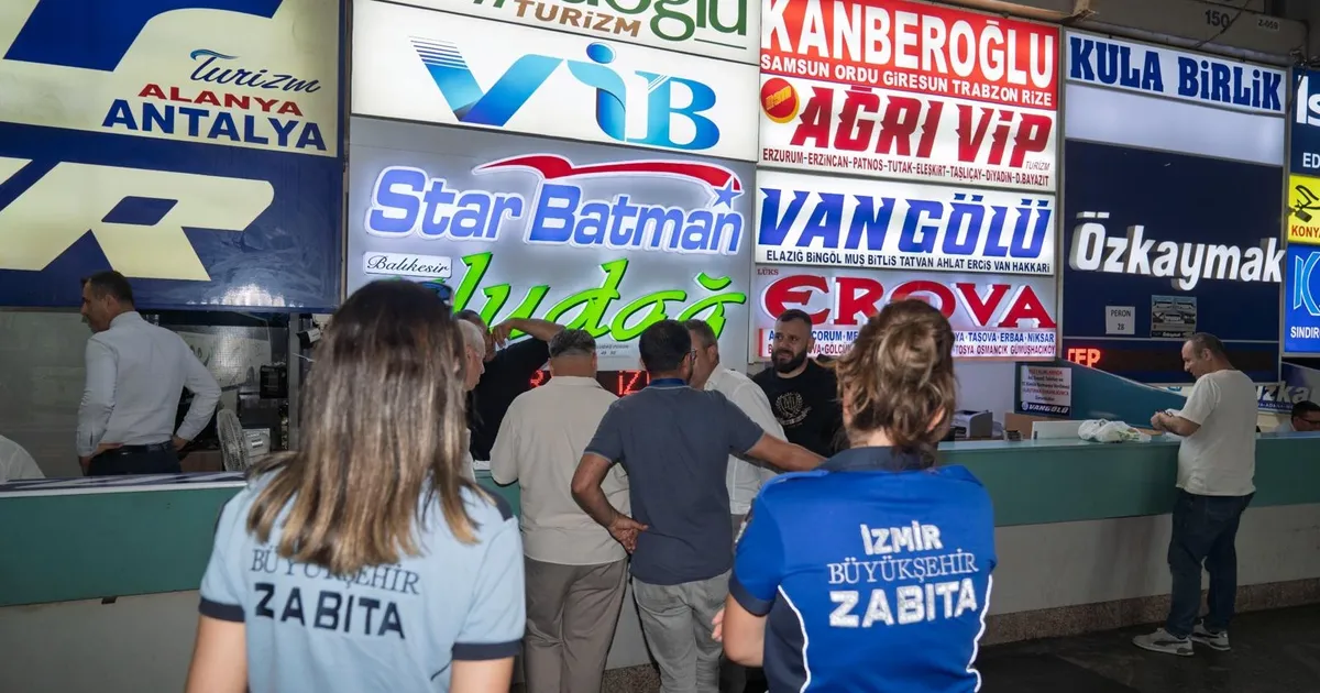 İzmir Otogarı'nda işgale haciz