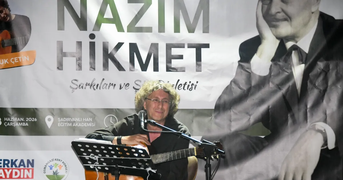 Nazım Hikmet Bursa Osmangazi’de şiir ve şarkılarla anıldı