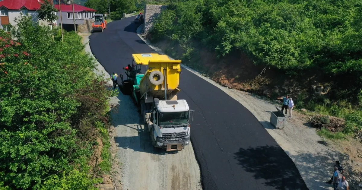 Ordu’da kırsal ulaşım yatırımları devam ediyor