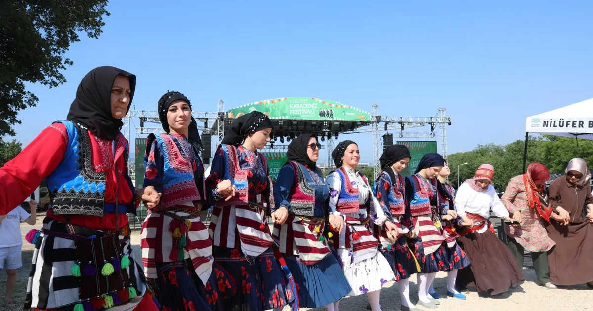 Bursa Nilüfer'de Karadeniz Festivali'nde 2'nci buluşma sona erdi