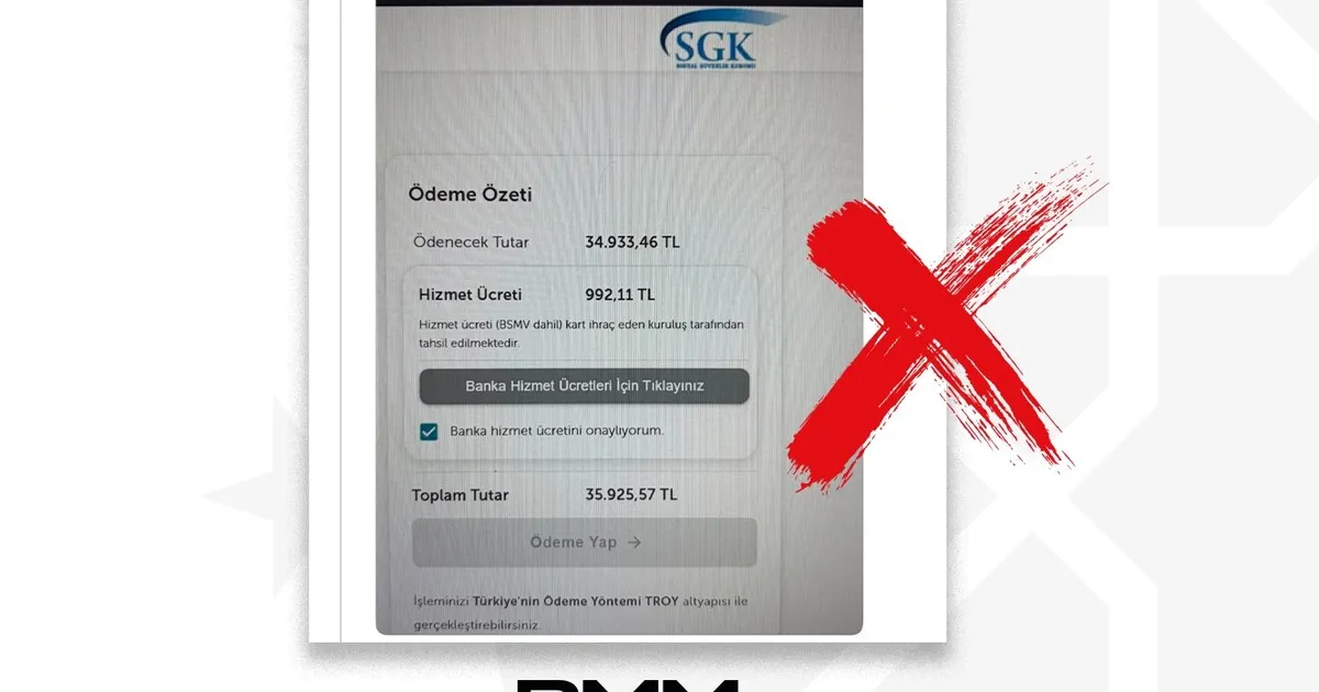 SGK ödemelerinde “banka ücreti alınıyor” iddiası asılsız!
