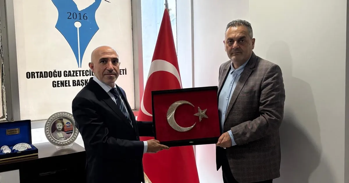 Ağrı'da Ortadoğu Gazeteciler Cemiyeti’ne Saim Durmuş’tan ziyaret