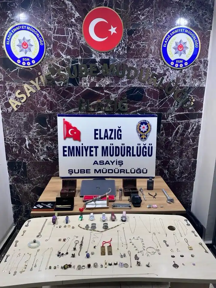 Elazığ’da 7 milyon liralık ziynet eşyası hırsızlığında 4 tutuklama