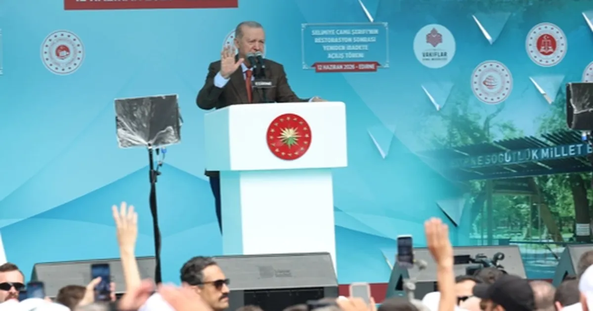 Cumhurbaşkanı Erdoğan'dan Edirne'de yatırımlar ve 'Türkiye Yüzyılı' vurgusu