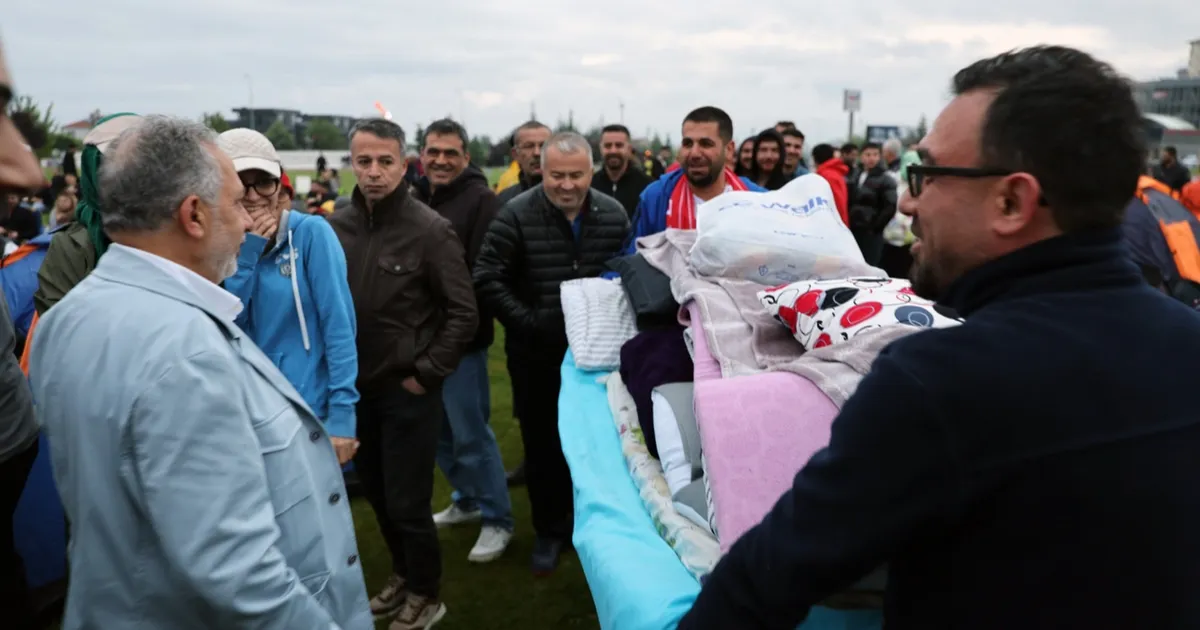 Milli heyecan Kayseri Talas'ta yürekleri ısıttı - Spor Haberleri