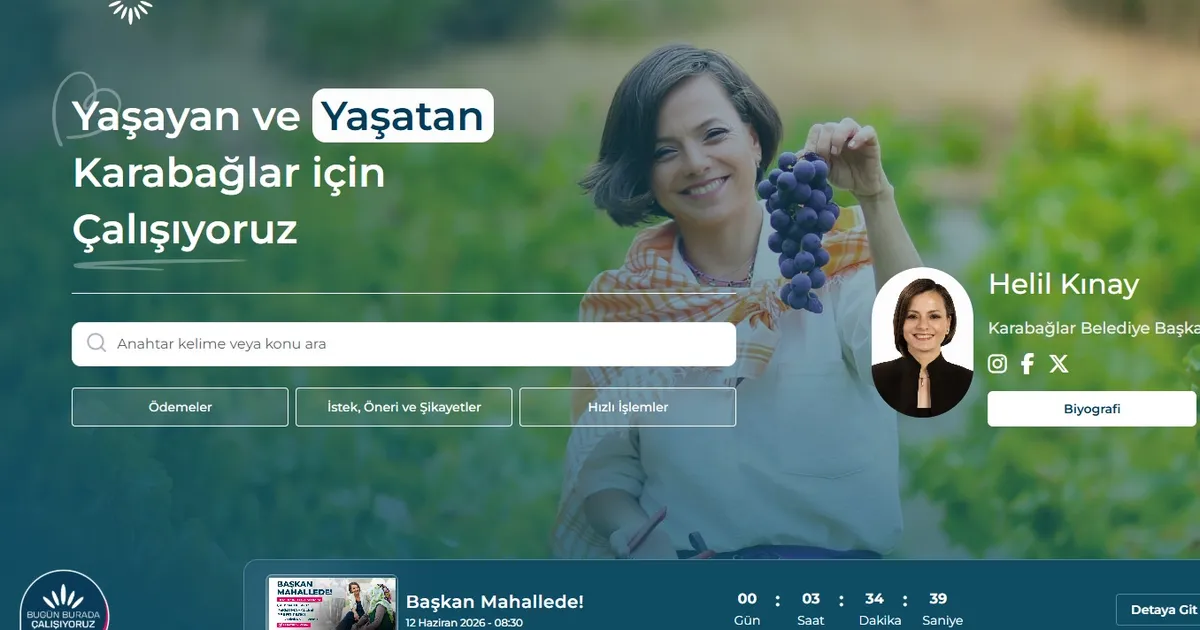 İzmir Karabağlar Belediyesi web sitesini yeniledi