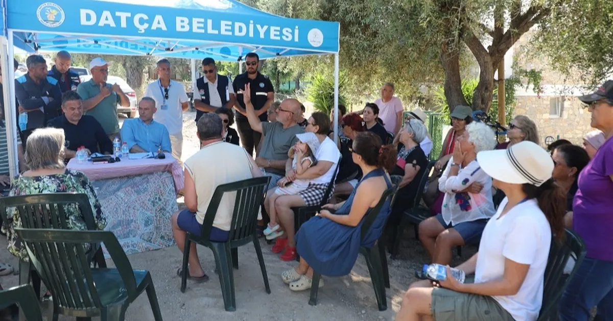 Muğla Datça'da altyapı ardından üst yapı bilgliendirmesi