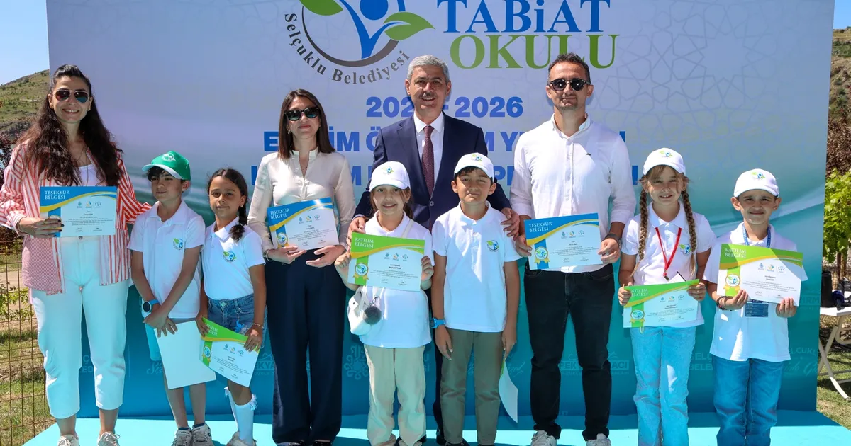 Konya'da Sille Tabiat Okulu'nda yıl sonu heyecanı