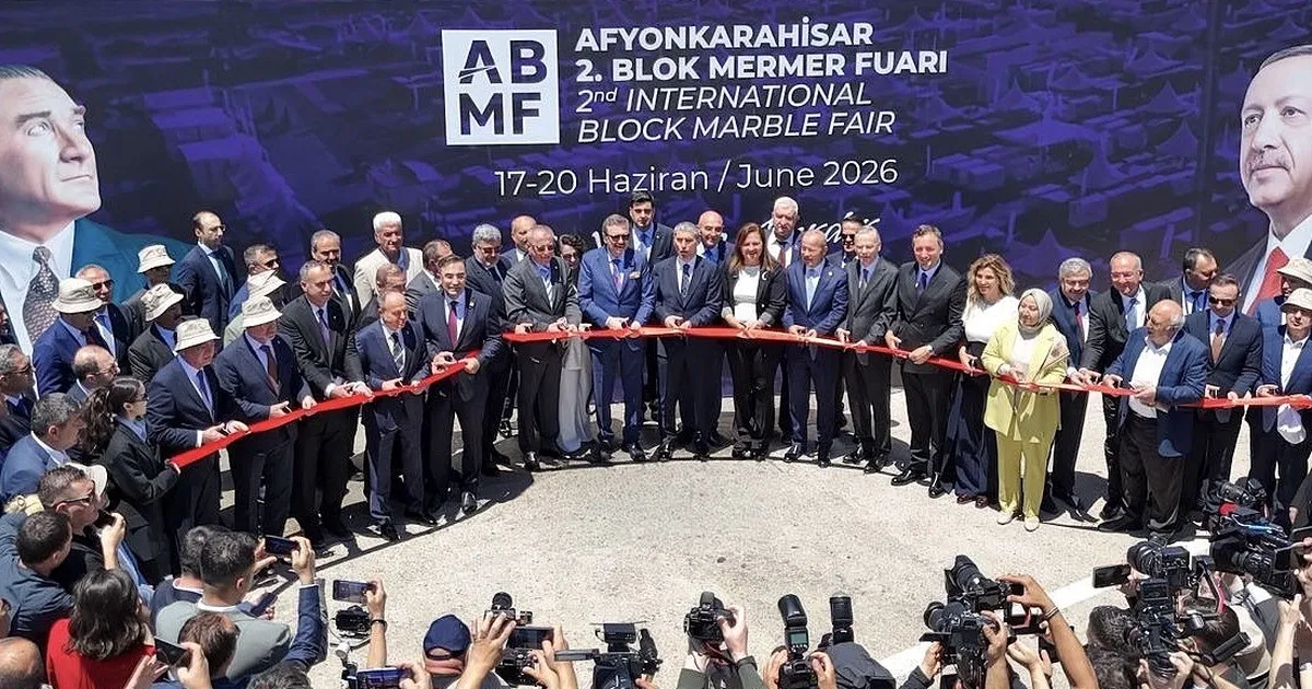 Afyonkarahisar Blok Mermer Fuarı kapılarını açtı... 183 yabancı alıcı Türkiye’de