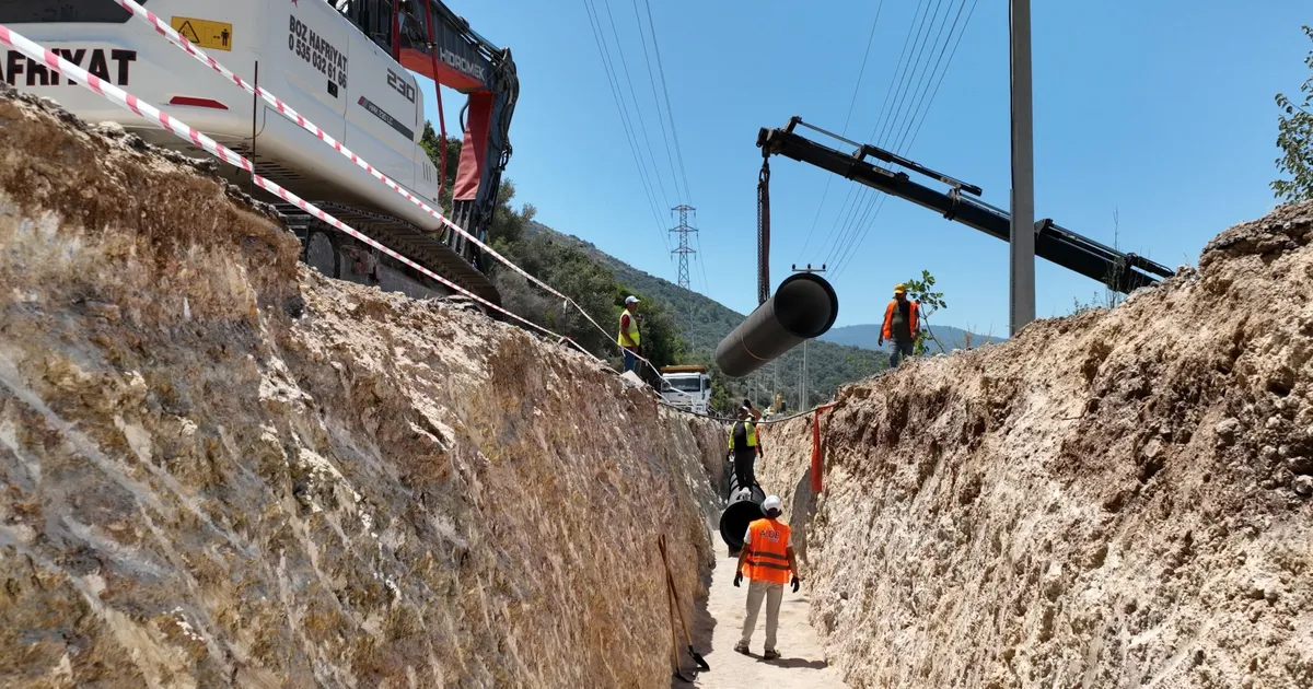 Antalya Kaş’ta içme suyu yatırımı sürüyor
