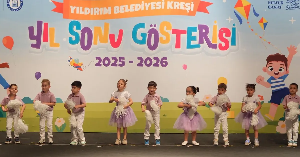 Yıldırım’da miniklerin mezuniyet coşkusu