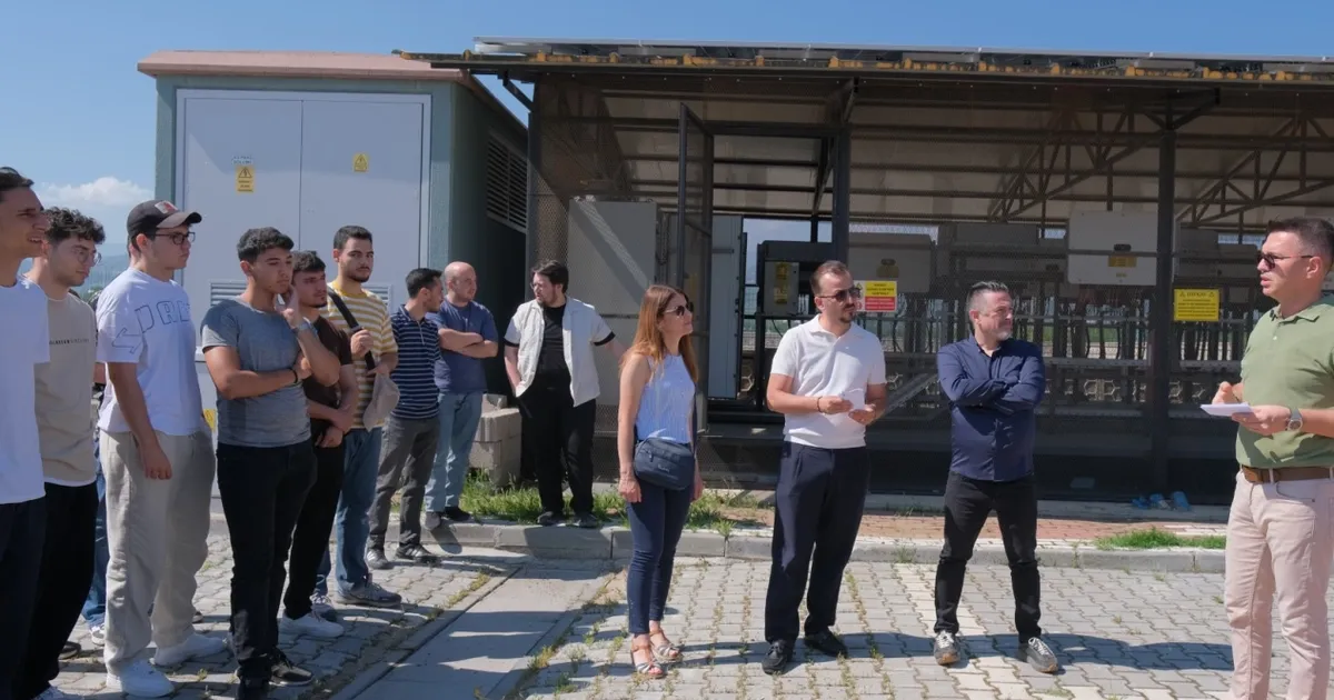 İnegöl Belediyesi’nin enerji üssüne üniversitelilerden yerinde inceleme