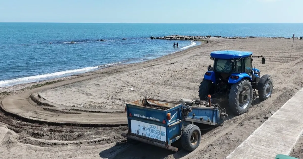 Ordu’da plajlar pırıl pırıl hazırlanıyor