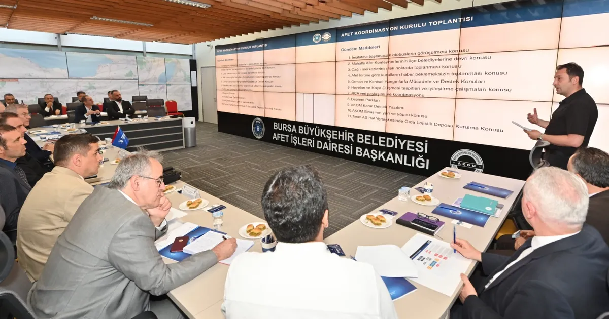 Bursa’nın afet planı AKOM’da masaya yatırıldı