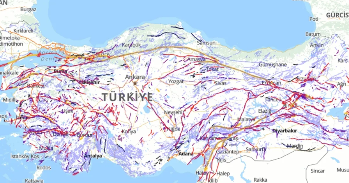 Türkiye'nin diri fay haritası güncellendi... Diri faylar 700’e yükseldi!
