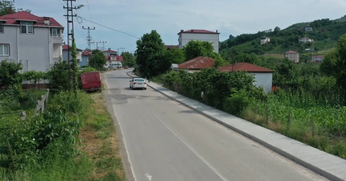 Ordu Kayabaşına modern kaldırım