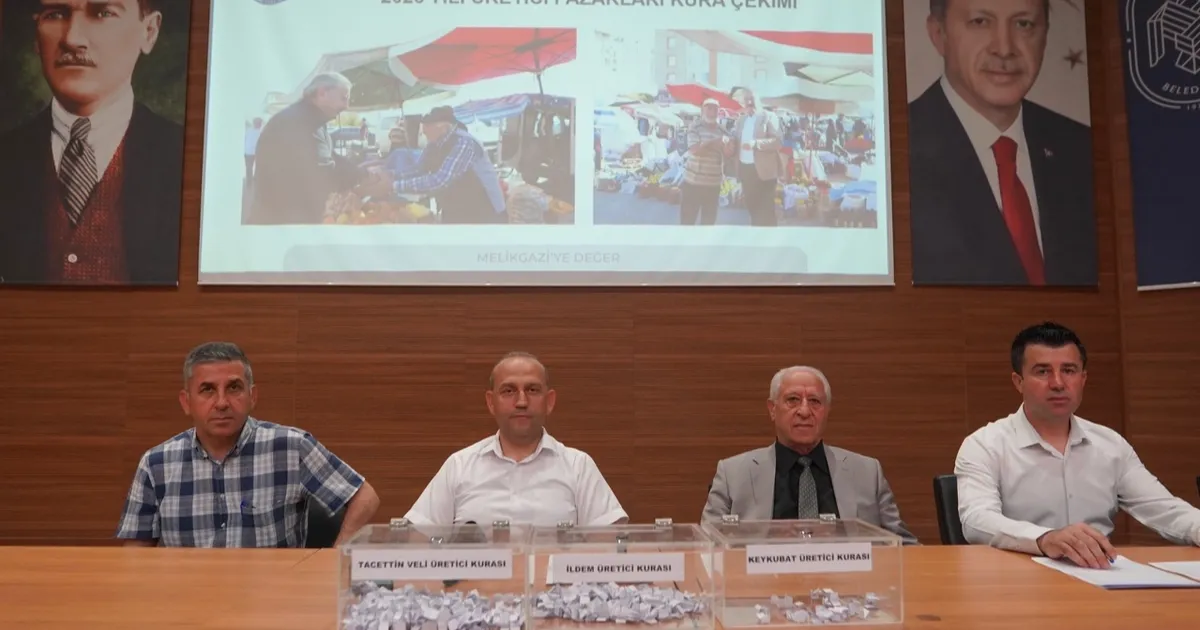 Kayseri Melikgazi'de Üretici Pazar'ı için kura çekimi - Gündem Haberleri