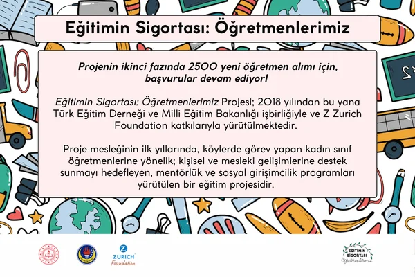 2 bin 500 kadın öğretmen Eğitimin Sigortası Projesi'ne alınacak