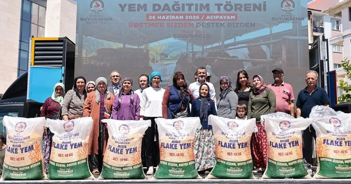 Denizli’de yetiştiriciye yem desteği devam ediyor