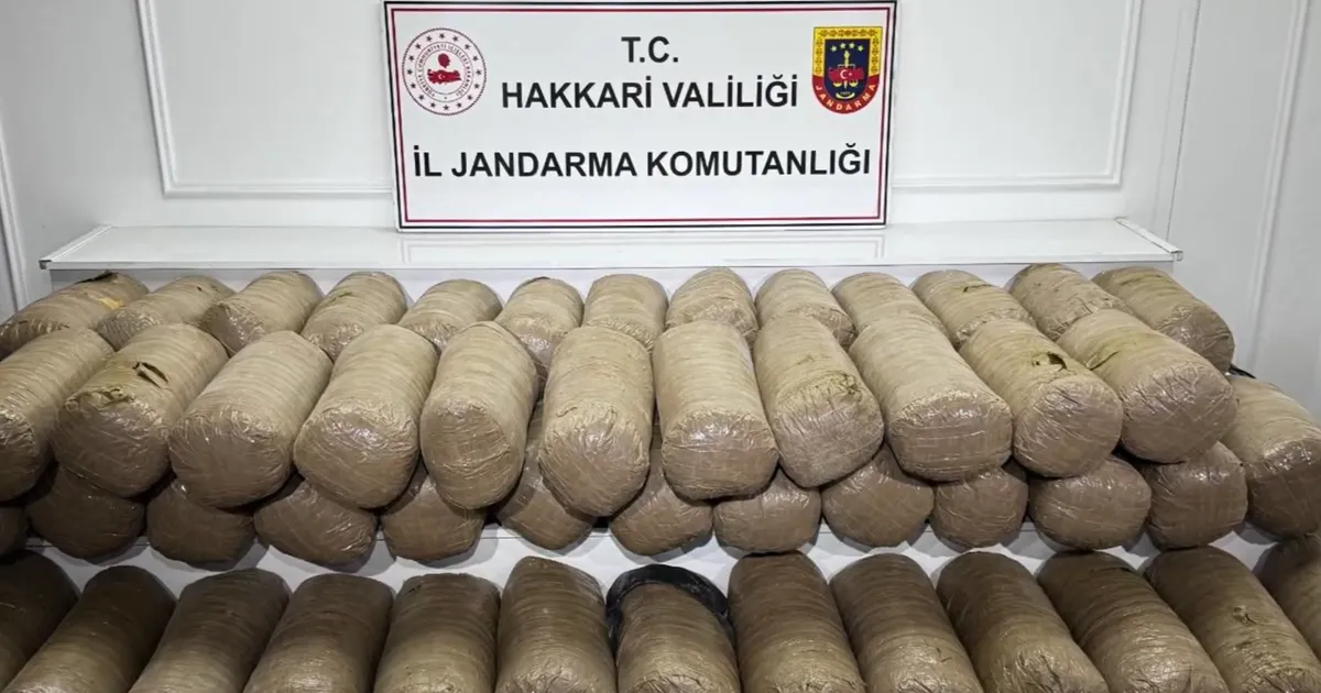 Hakkari'de 503 kilo esrar ele geçirildi