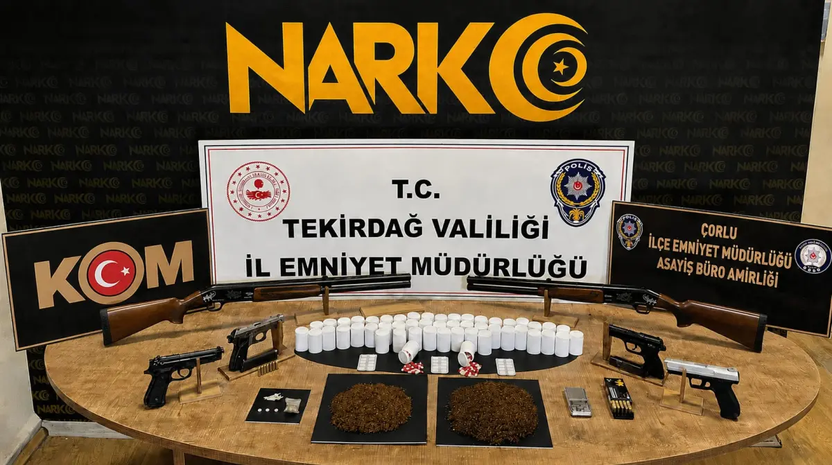 Tekirdağ'da uyuşturucu operasyonları: 13 tutuklama