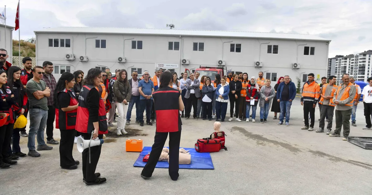 Başkentte Dikimevi–Natoyolu hattı inşaatında acil durum tatbikatı
