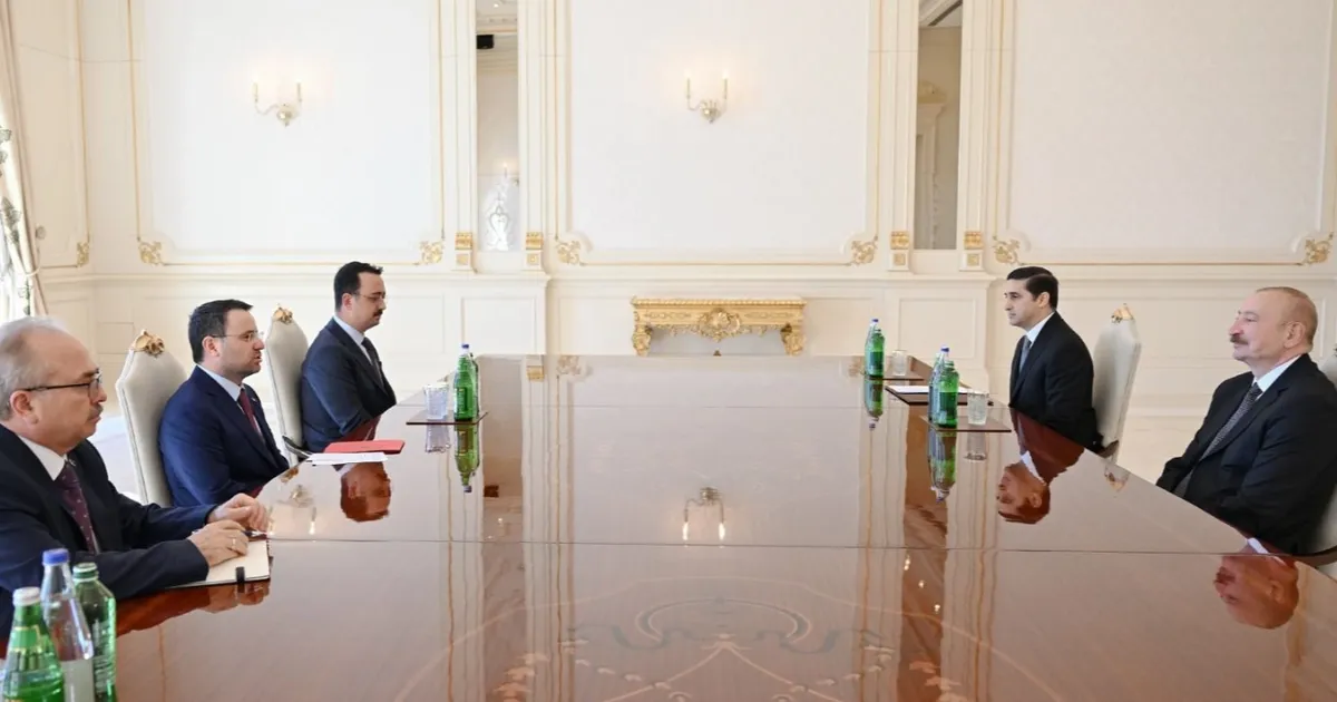 Bakan Gürlek, Azerbaycan Cumhurbaşkanı Aliyev ile görüştü