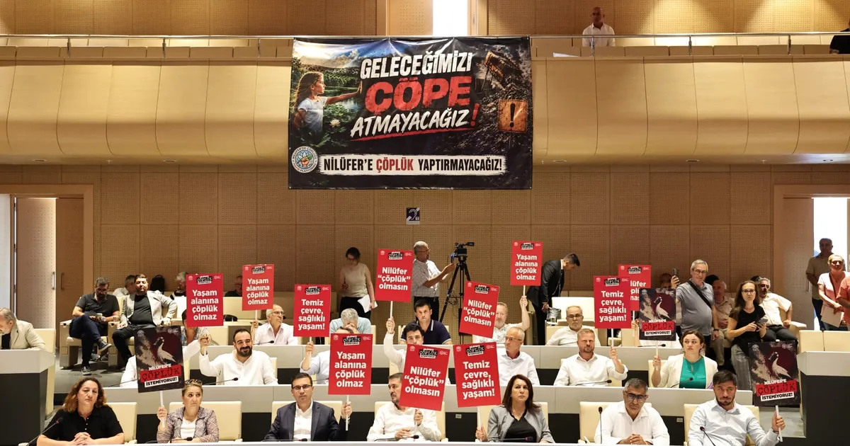 Bursa Nilüfer Belediye Meclisi’nde katı atık tesisi kararına tepki