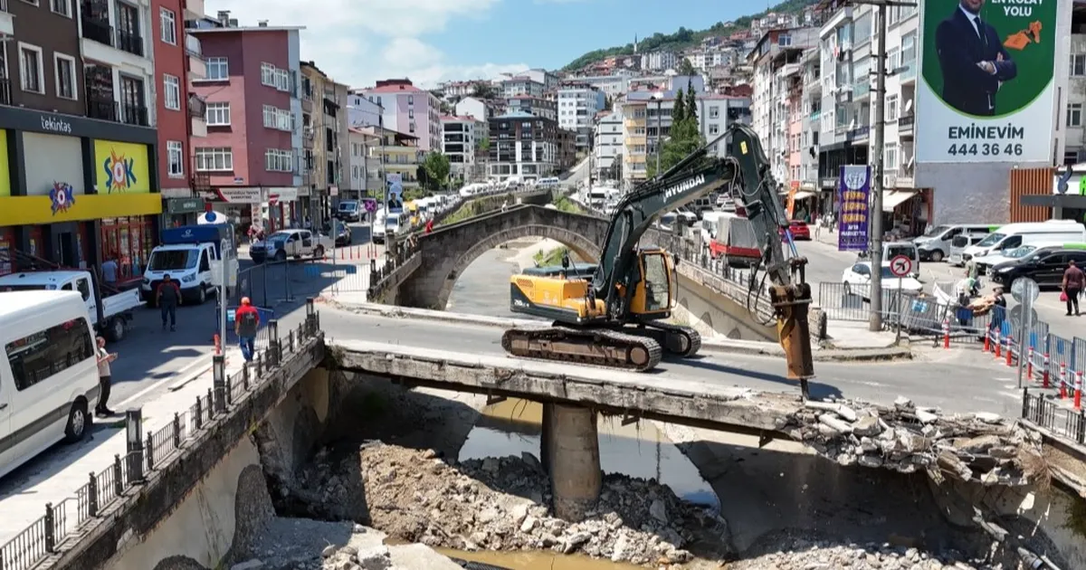 Ordu’da Bülbül Deresi üzerindeki köprü yenileniyor - Gündem Haberleri