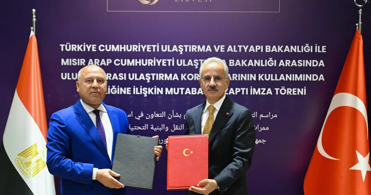 Türkiye ile Mısır arasında ulaştırma koridorları için iş birliği