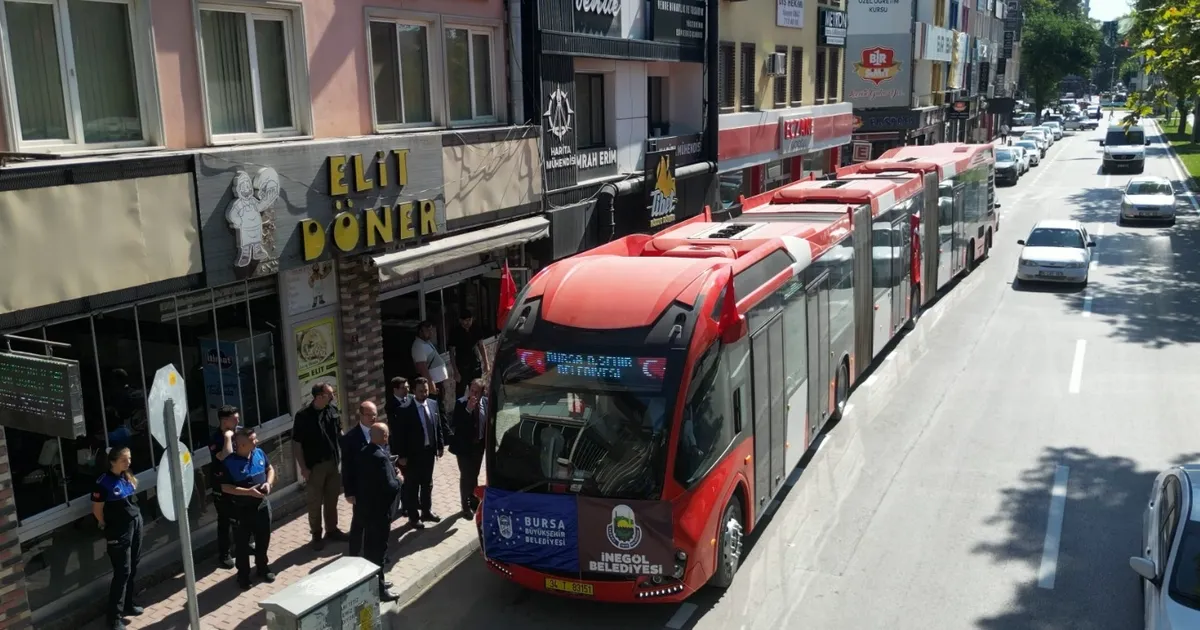 Bursa İnegöl'e metrobüs geliyor