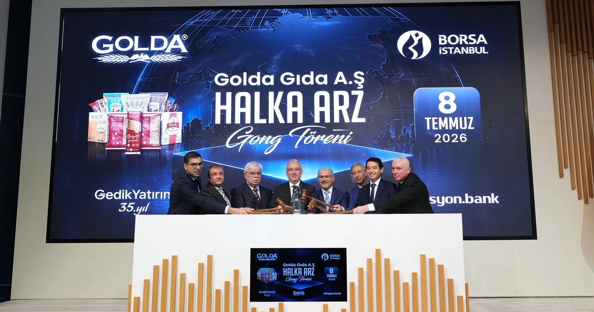 Bu kez gong 'Gold Gıda' için çaldı