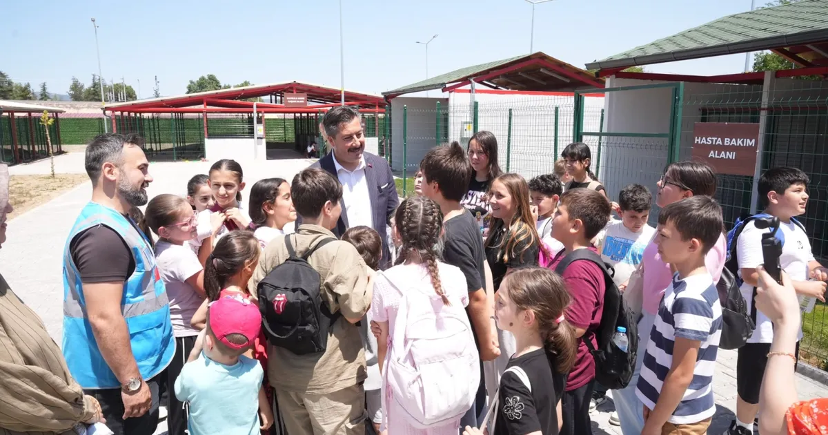 Bursa'da Yenişehir Hayvan Bakımevi ve Doğal Yaşam Alanı çocuklara kapılarını açtı