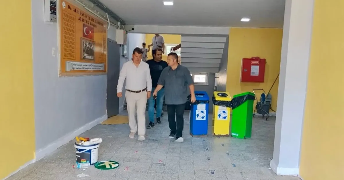 Edirne Keşan'daki okullarda yaz dönemi bakım ve onarım çalışmaları sürüyor