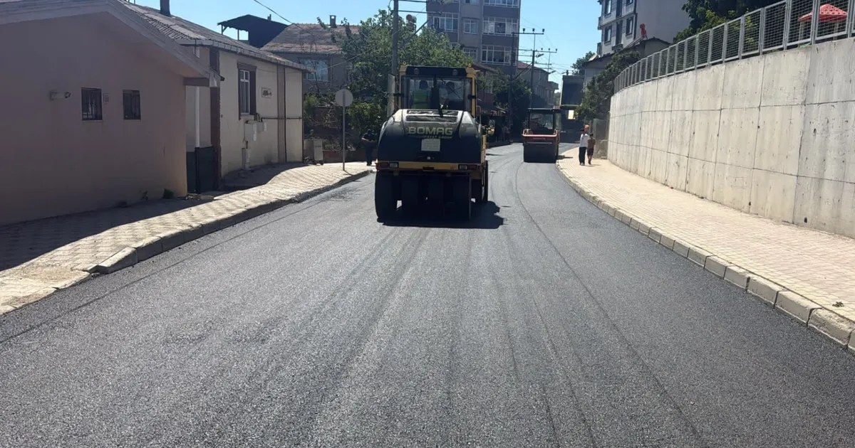 Kocaeli Gebze’de asfalt çalışması tamamlandı