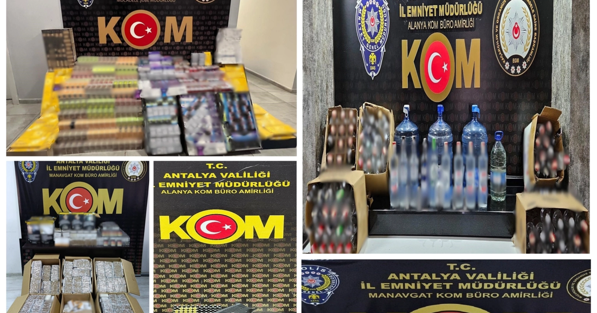 Antalya’da kaçakçılık operasyonları... 19 şüpheliye adli işlem