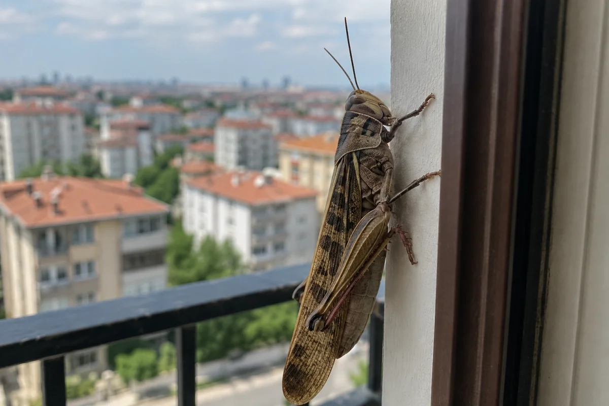 İstanbul'da dev çekirgeler görüntülendi