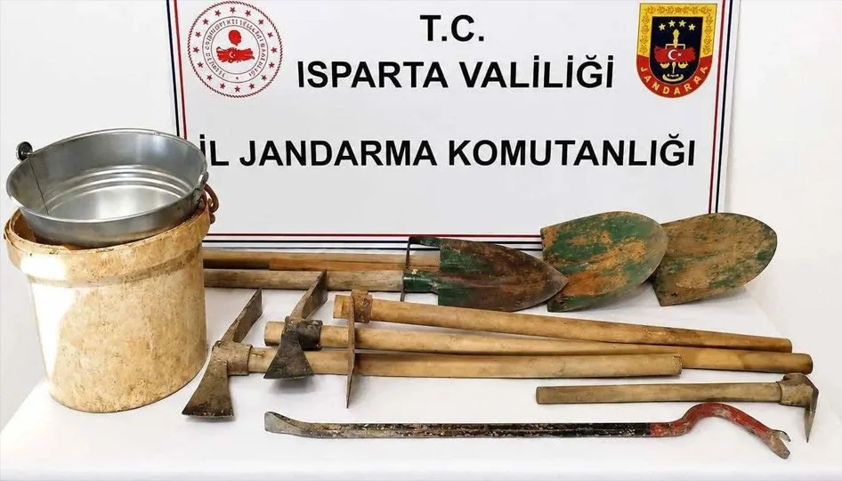 Isparta'da kaçak kazı operasyonu! - Gündem Haberleri
