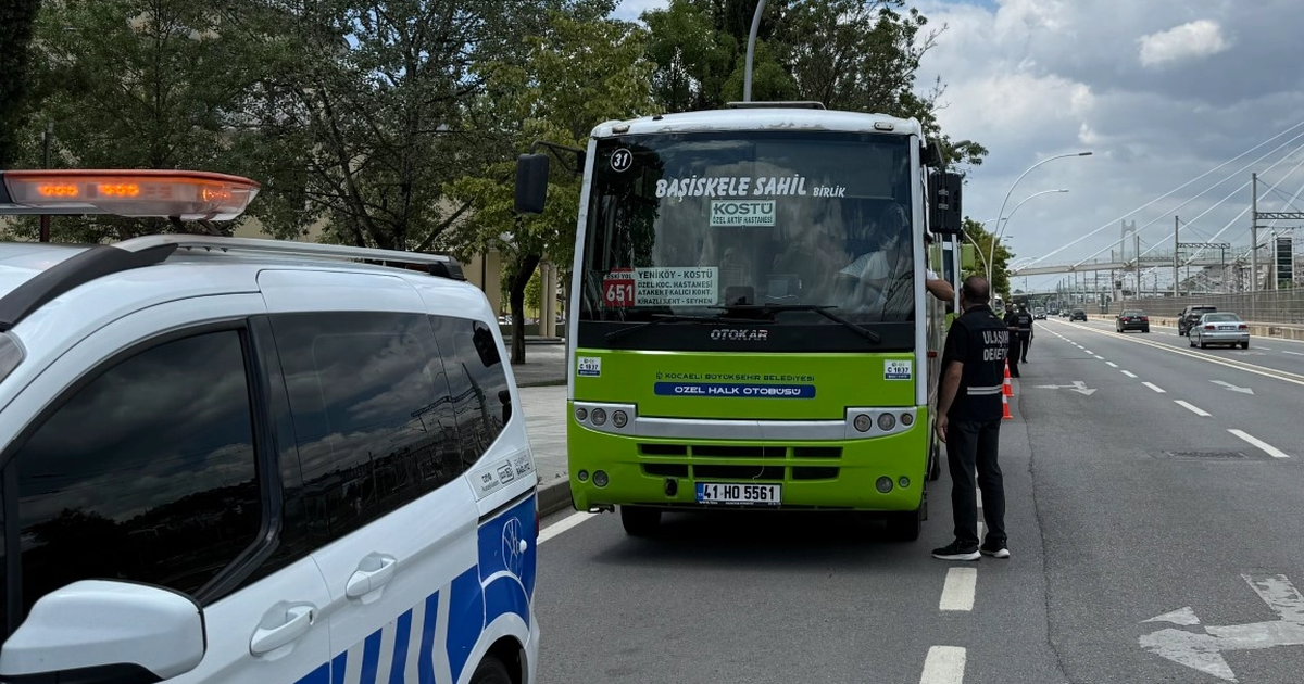 Kocaeli’de halk otobüslerinde klima denetimi