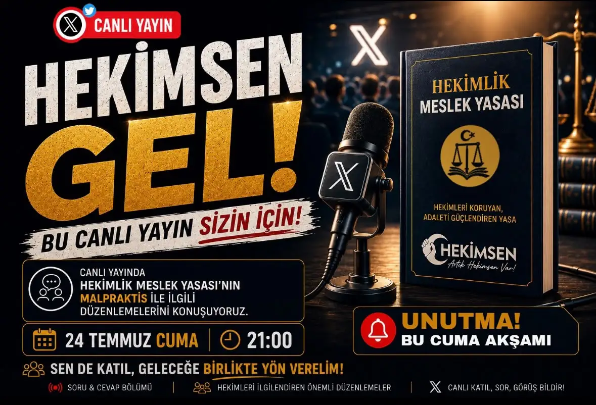 HEKİMSEN’den Hekimlik Meslek Yasası canlı yayını