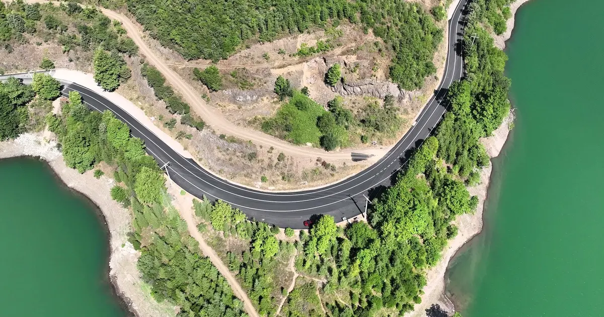 Yuvacık Barajı yolu yenilendi