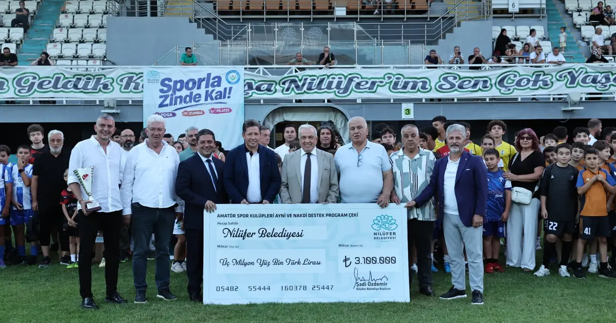 Bursa Nilüfer'den amatör spor kulüplerine 3 milyon liralık destek