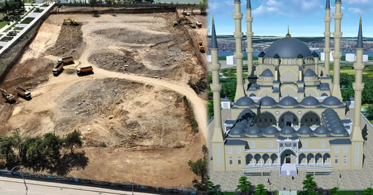 Millet Bahçesi'ne 10 bin kişilik cami