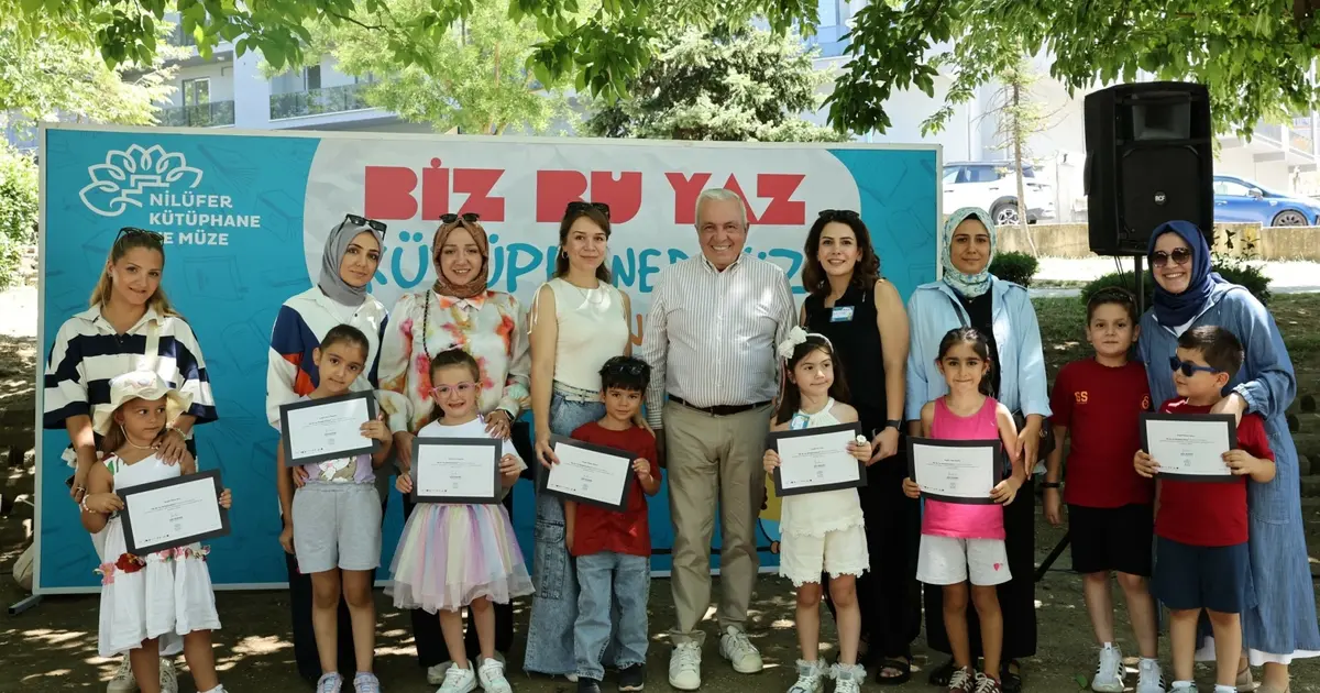 Nilüferli çocuklar okula kütüphanelerde hazırlandı