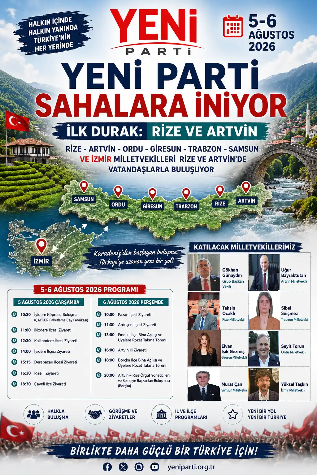 Yeni Parti Rize ve Artvin'de saha çalışmalarına başlıyor - Siyaset Haberleri