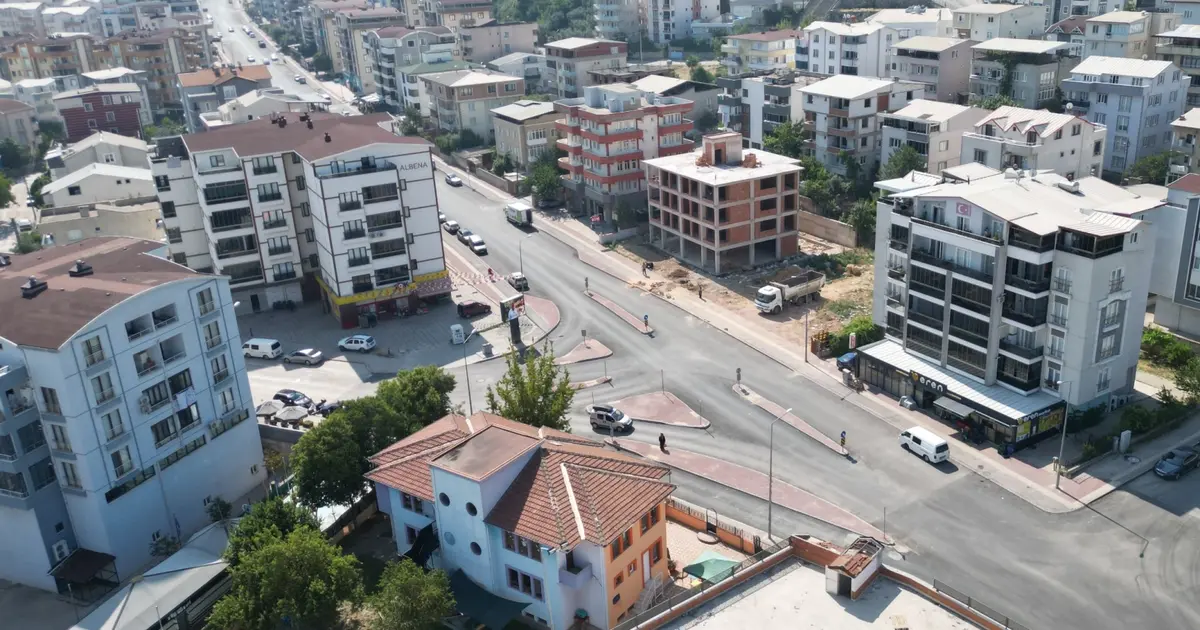 Bursa Kestel'de Eğitim Caddesi baştan sona yenilendi
