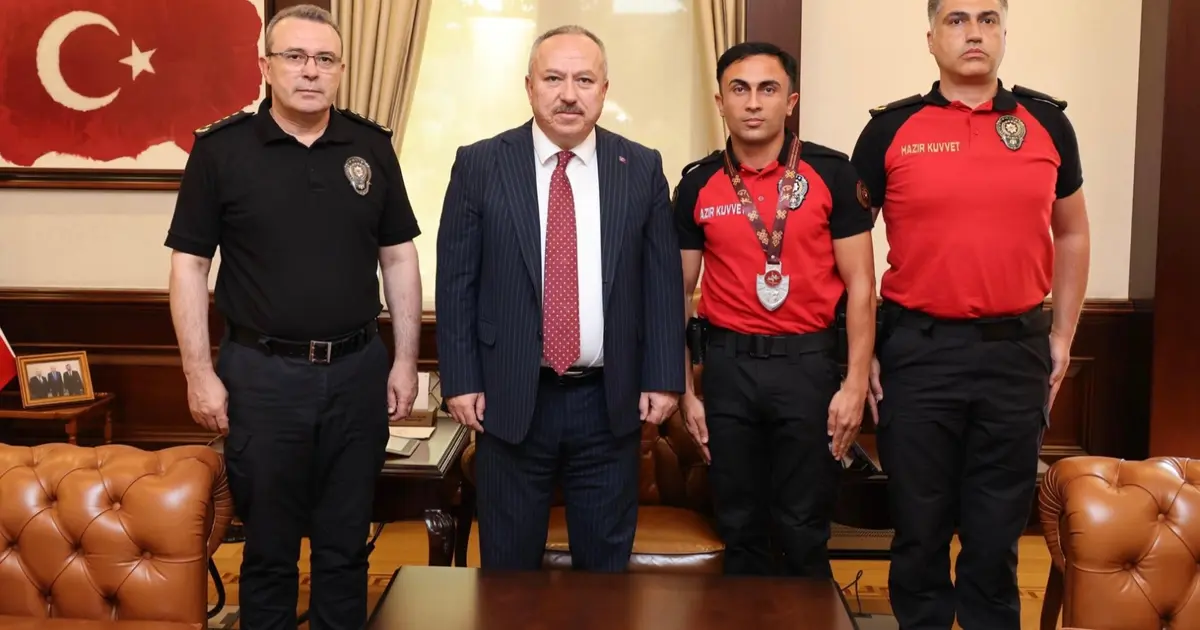 Türkiye ikincisi polis memurundan Genel Müdür Fidan'a ziyaret