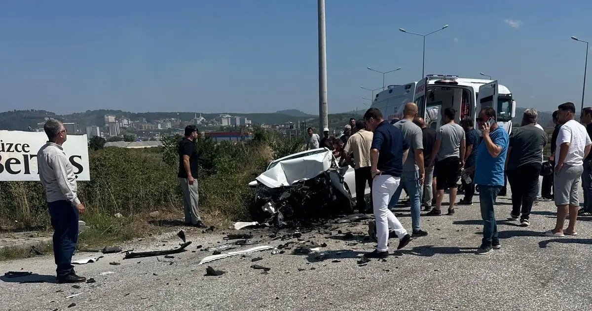 Düzce Kuzey Çevre Yolu'nda kaza: 1 yaralı