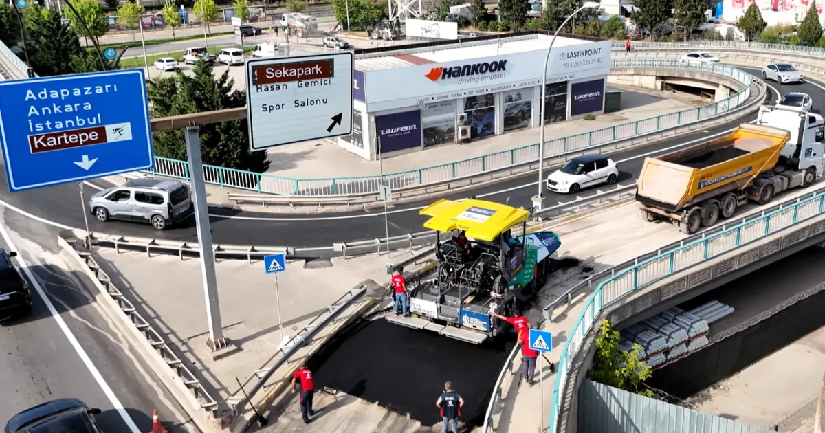 Kocaeli’de 15 Temmuz Köprülü Kavşağı yenilendi
